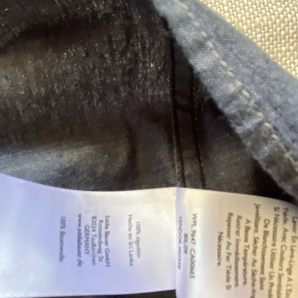 Eddie Bauer Mens Cotton Classic Fit Blue Casual Vacation Button Up Shirt-Sz-2XL - Picture 11 of 15